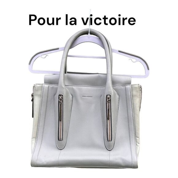 Pour la Victoire Bulter Bag leather steal gray - Picture 1 of 14